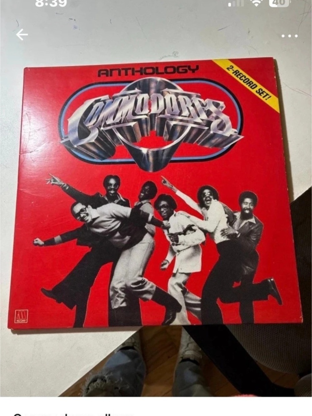 Motown Commodores Vinyl Record Album Red Cover